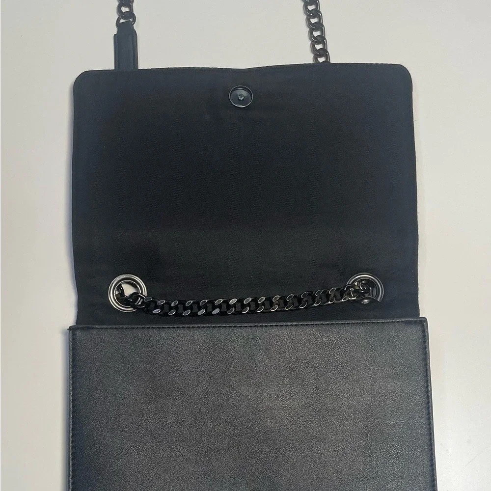Aldo Black Chevron‎ Crossbody Bag